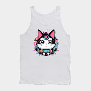 cute cat cartoon Tank Top